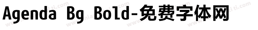Agenda Bg Bold字体转换